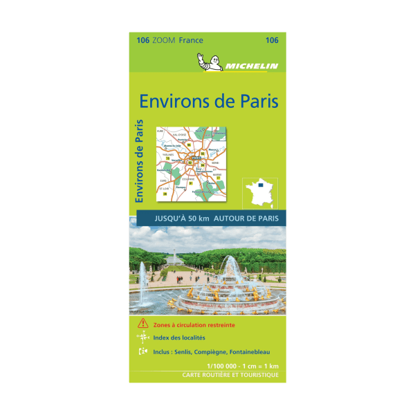 Carte Zoom 106 Environs de Paris - Cartes et guides MIichelin
