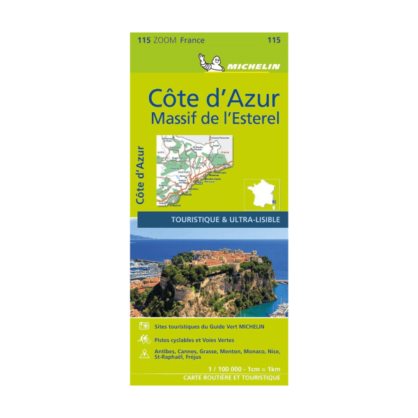 Carte Zoom 115 Cote d'Azur - Cartes et guides MIichelin