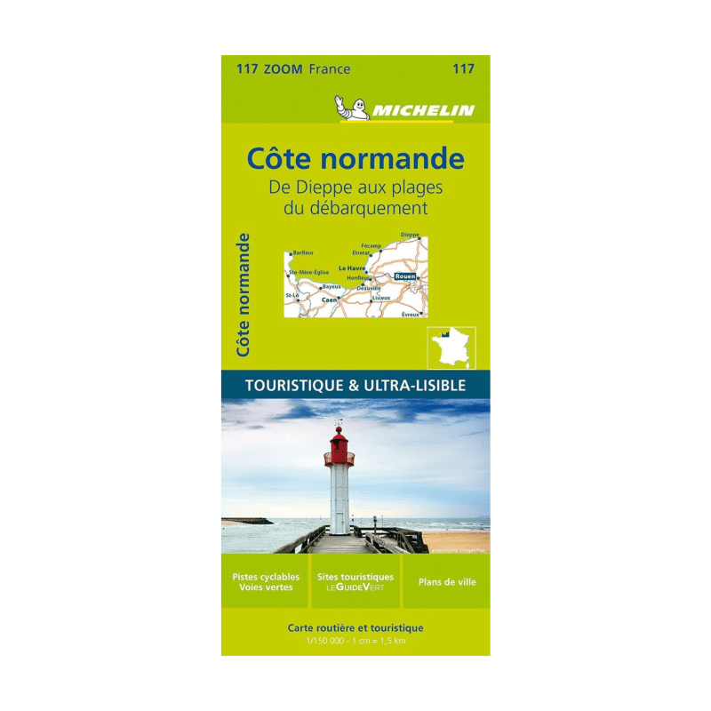 Carte Zoom 117 Cote Normande - Cartes et guides MIichelin