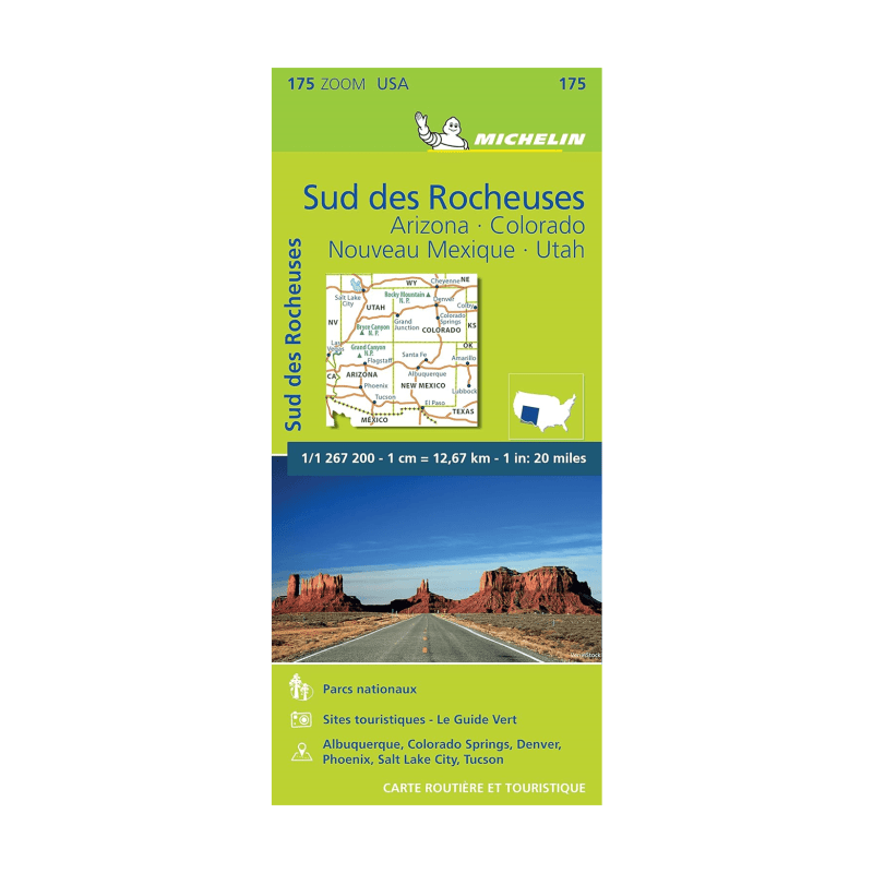Carte Zoom 175 Sud des Rocheuses- Cartes et guides MIichelin