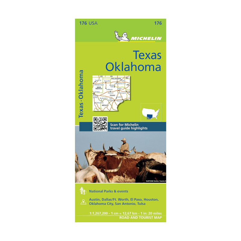 Carte Zoom176 Texas Oklahoma- Cartes et guides MIichelin