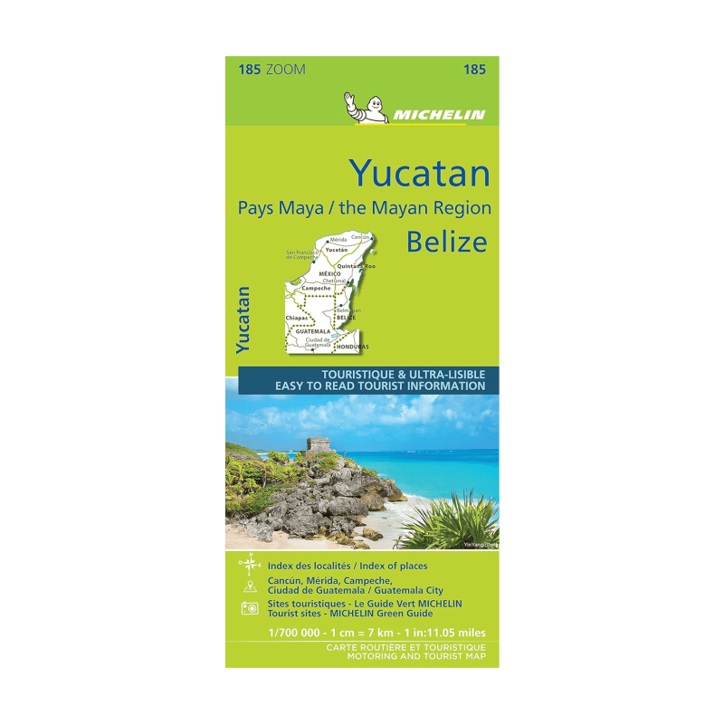 Carte Zoom 185 Yucatan- Cartes et guides MIichelin