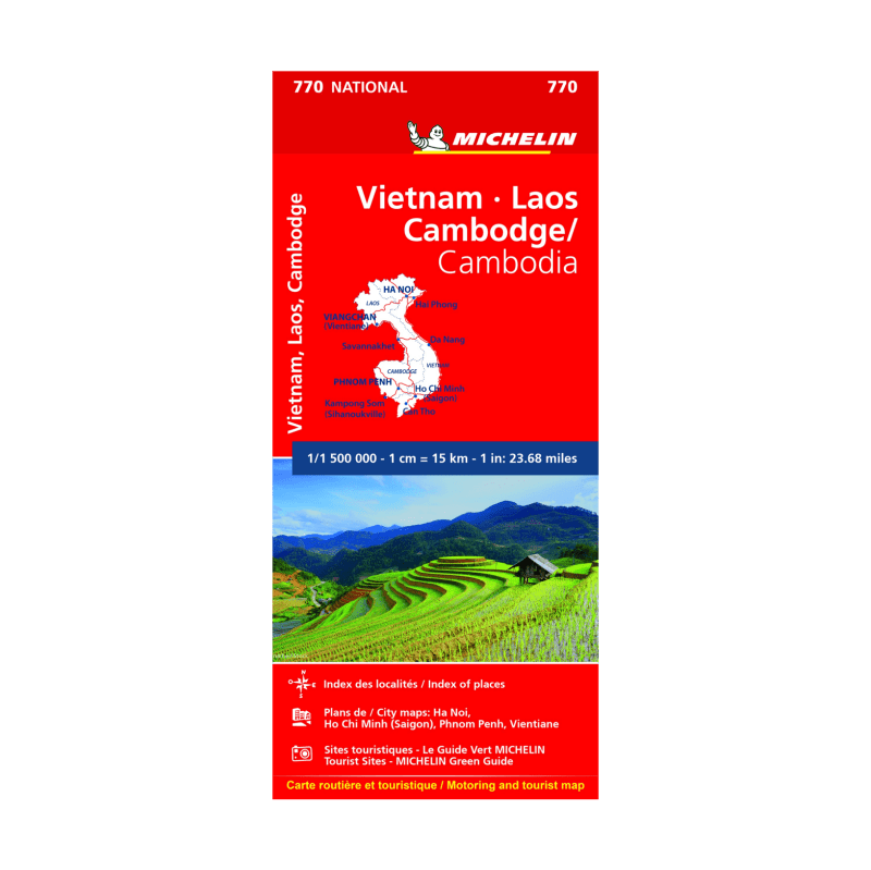 Carte Vietnam Laos Cambodge - CARTES ET GUIDES MICHELIN
