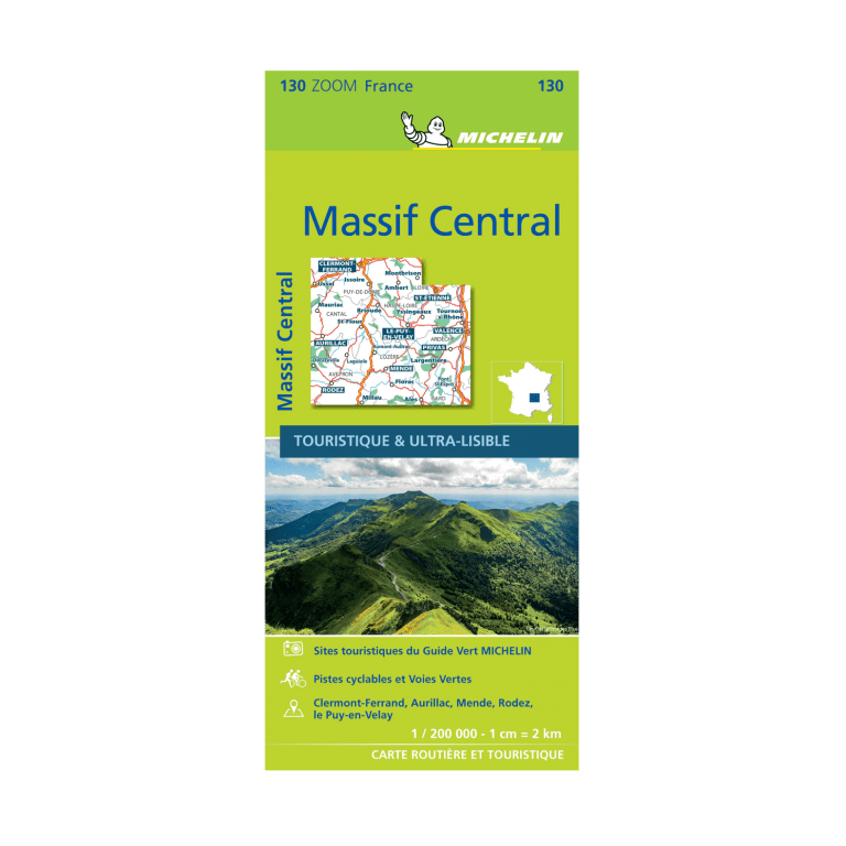 Carte zoom Massif Central - CARTES ET GUIDES MICHELIN