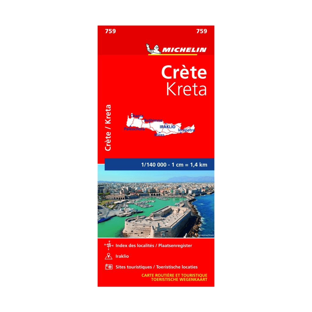 Carte Routière Crète Michelin - Détaillée Et Précise