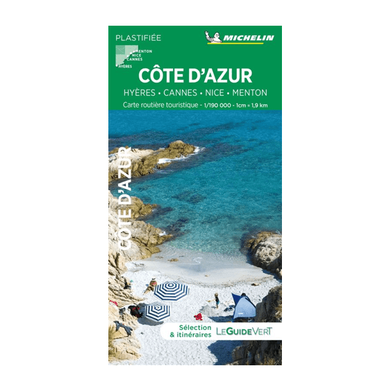 carte routière touristique Cote d'Azur - CARTES ET GUIDES MICHELIN