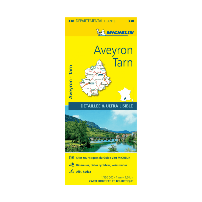 CD 338 Aveyron Tarn - CARTES ET GUIDES MICHELIN