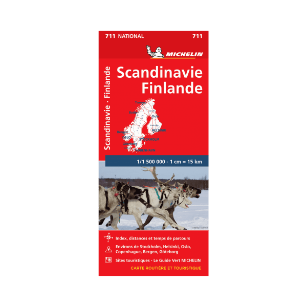 National Map 711 Scandinavia Finland Michelin