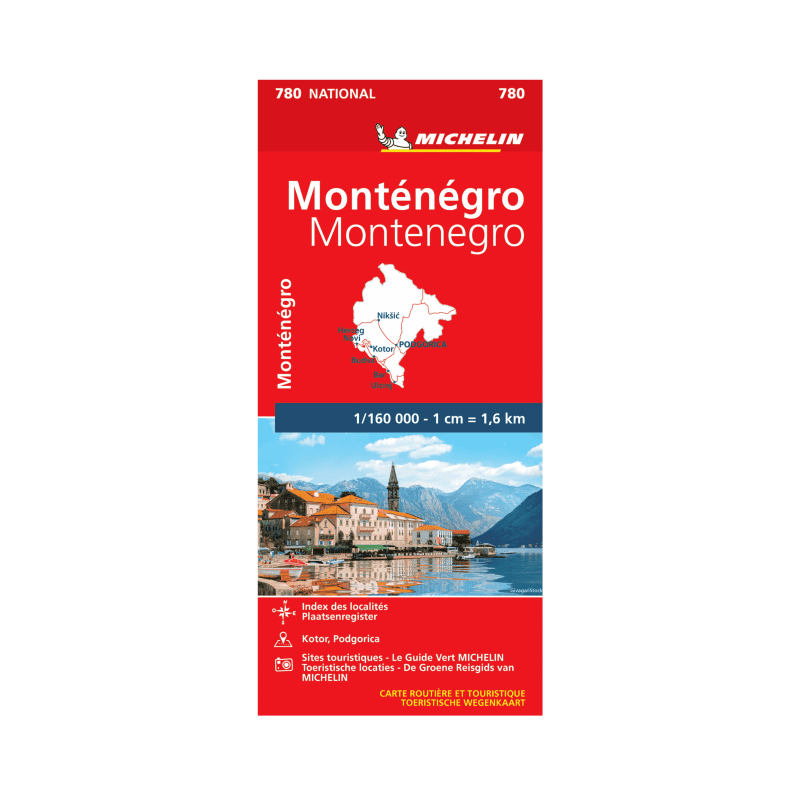 National Map 780 Montenegro Michelin