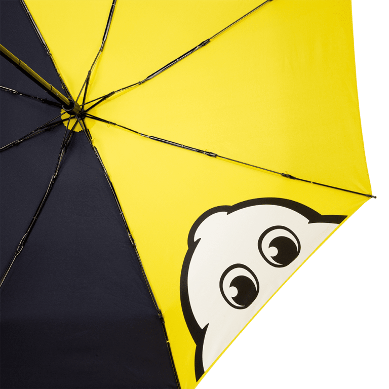 Michelin Man's head folding umbrella