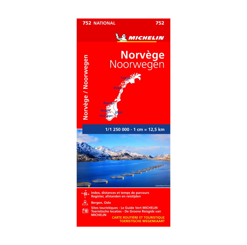 carte nationale norvège michelin