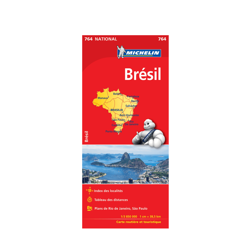 Brazil National Map Michelin