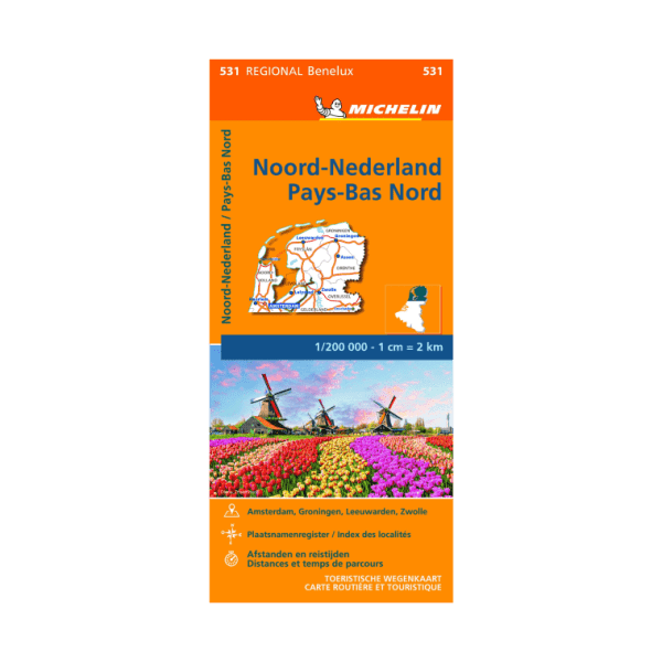 Northern Netherlands Regional Map 531 - MICHELIN MAPS AND GUIDES