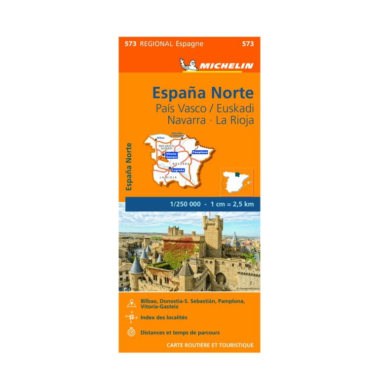 Northern Spain Regional Map 573 - MICHELIN MAPS AND GUIDES