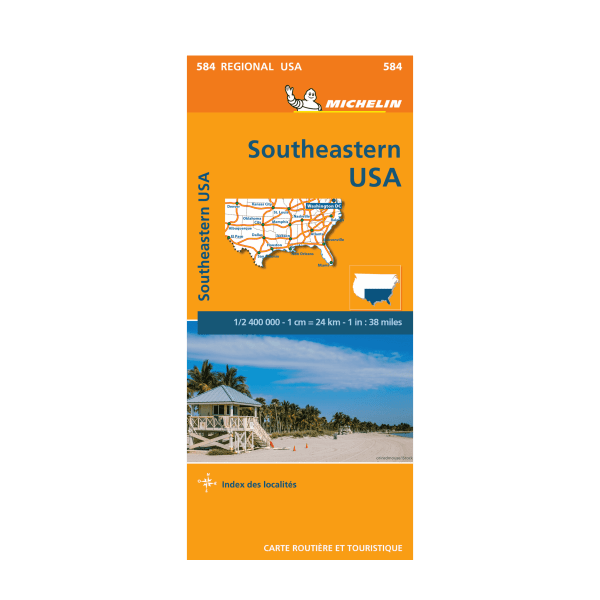 Southeastern USA Regional Map 584 - MICHELIN MAPS AND GUIDES