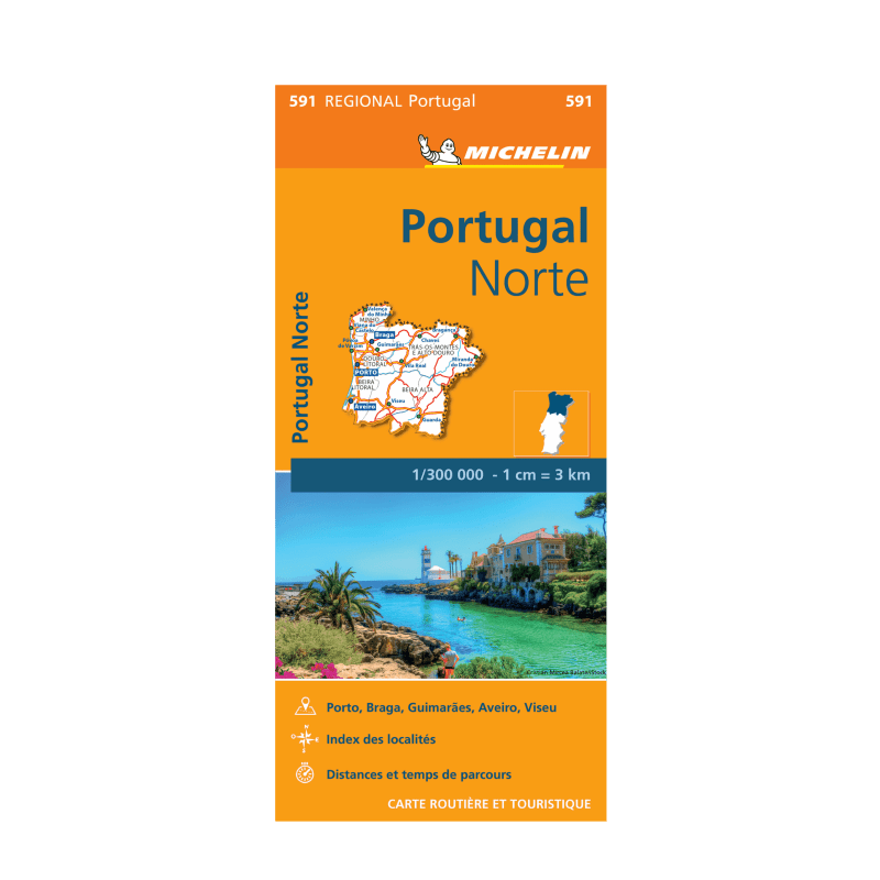 Northern Portugal Regional Map 591 - MICHELIN MAPS AND GUIDES