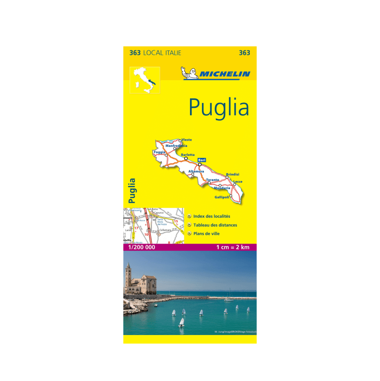 carte italie puglia - CARTES ET GUIDES MICHELIN
