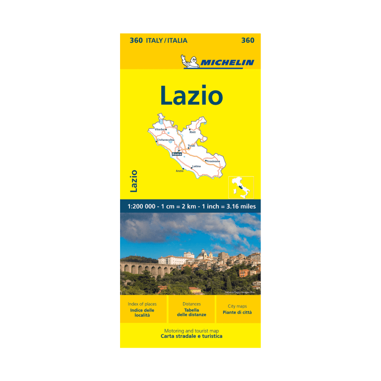 carte local lazio michelin - cartes et guides