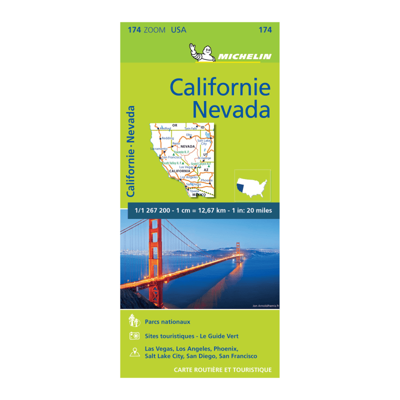 CZ Californie Nevada -cartes et guides Michelin