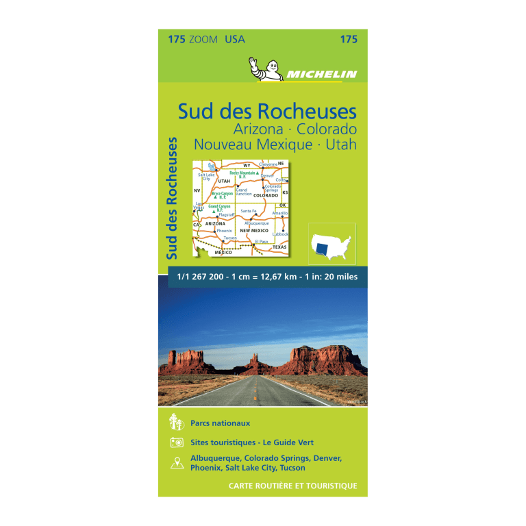 CZ Sud des Rocheuses - cartes et guides Michelin