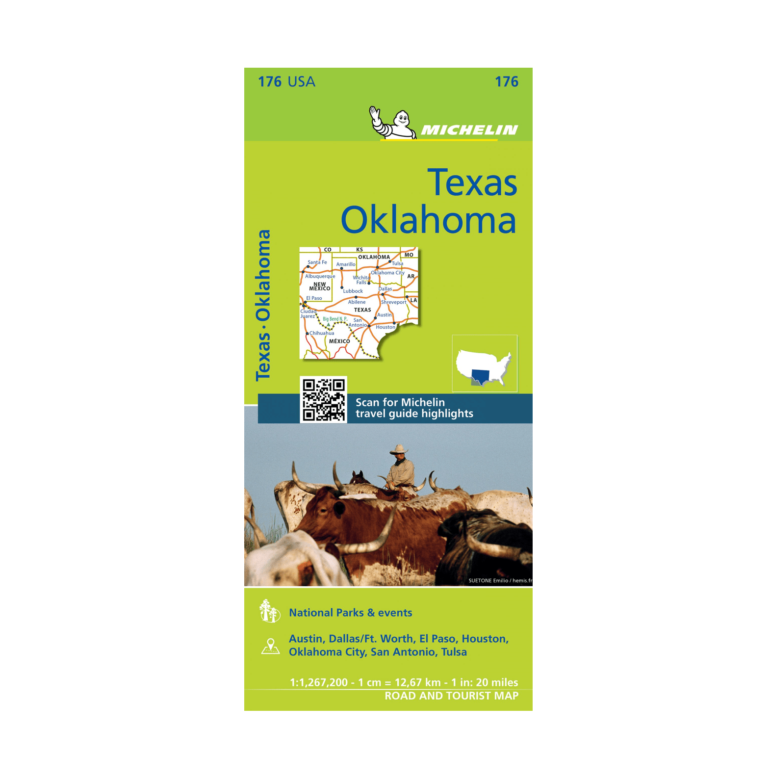 Texas and Oklahoma Michelin Zoom Map 176 Boutique de l