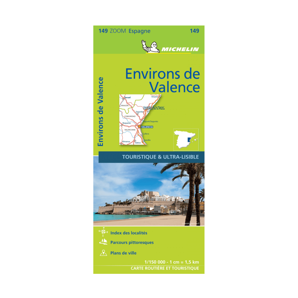 Environs de valence michelin zoom map 149 boutique de l aventure