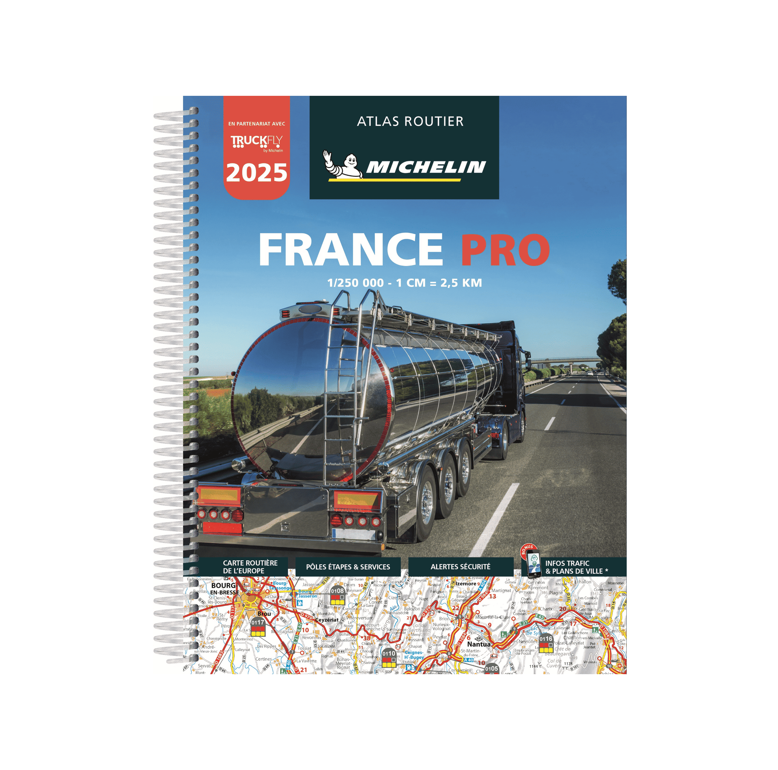 Atlas France Pro 2025 - Cartes et guides Michelin