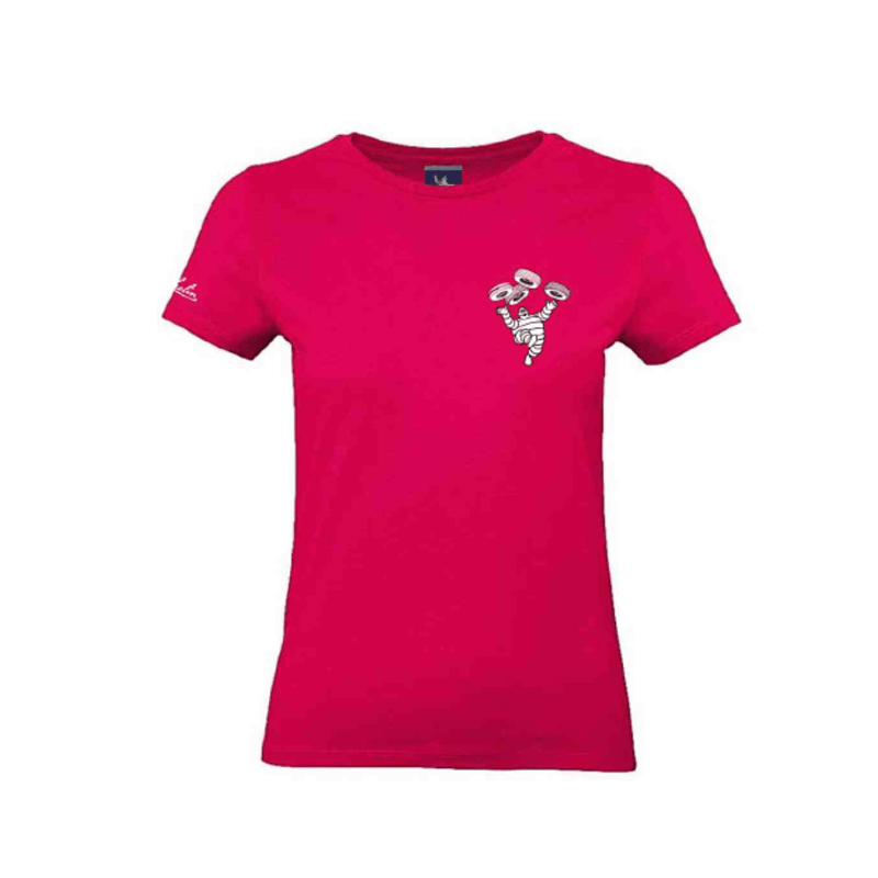 tee shirt femme michelin rose