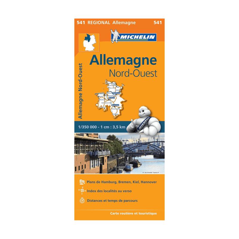 Carte Regionale 541 Allemagne Nord Ouest