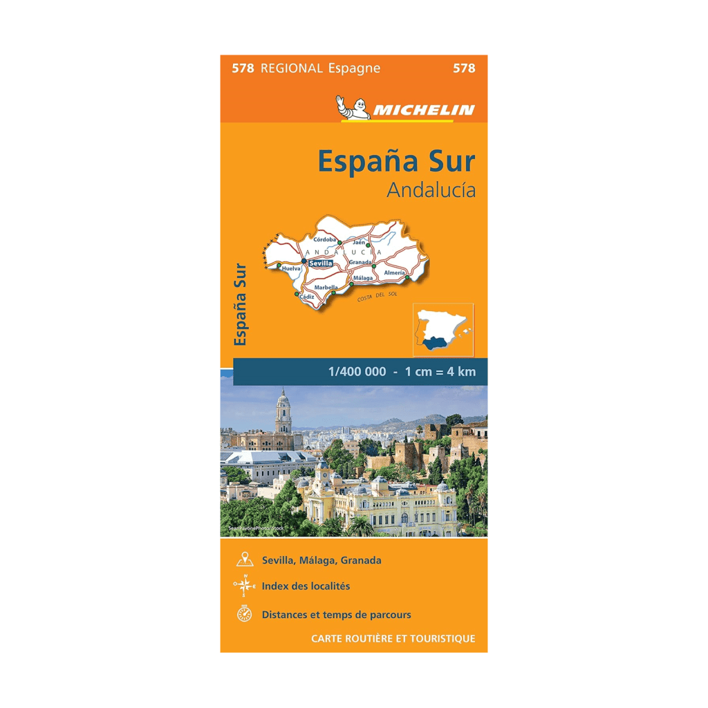 Carte R gionale 578 Espagne Sud Michelin Boutique De L Aventure 