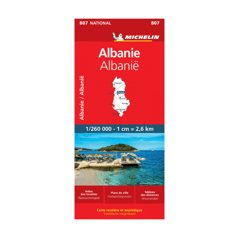 Carte Nationale Albanie - Cartes et guides Michelin