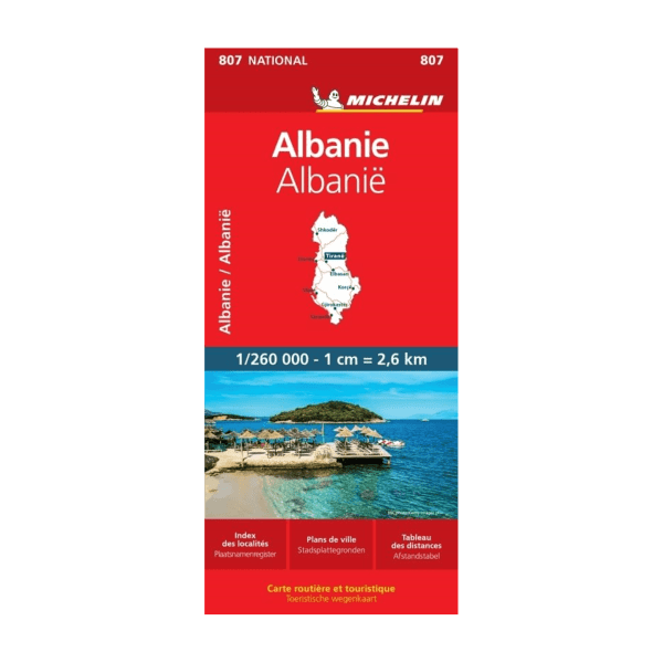 Carte Nationale Albanie - Cartes et guides Michelin
