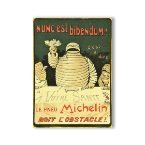 Nunc Est Bibendum wooden magnet - Michelin Memories