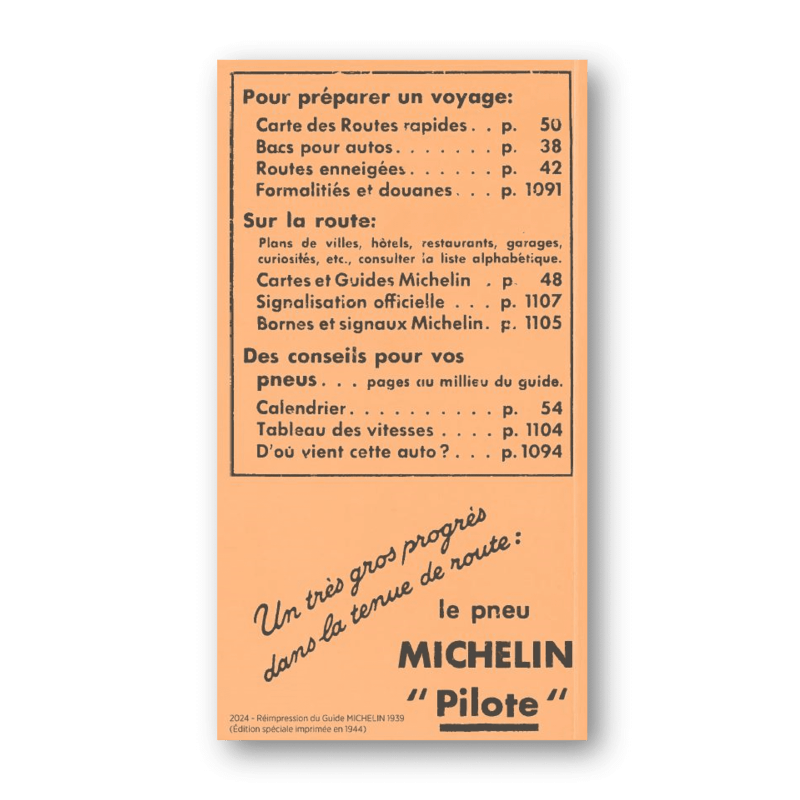 Michelin guide 1939