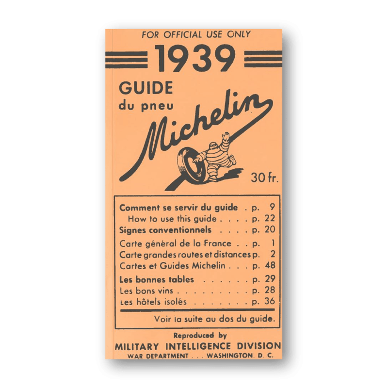 Michelin Guide 1939