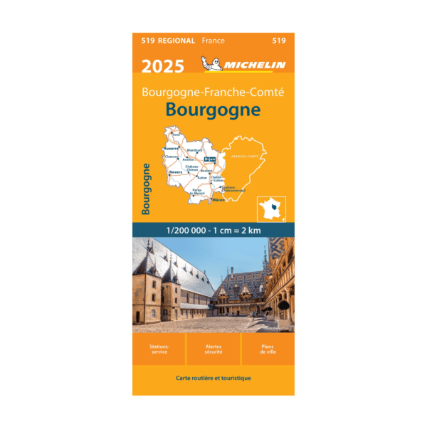 CR BOURGOGNE 2025 - cartes et guides Michelin