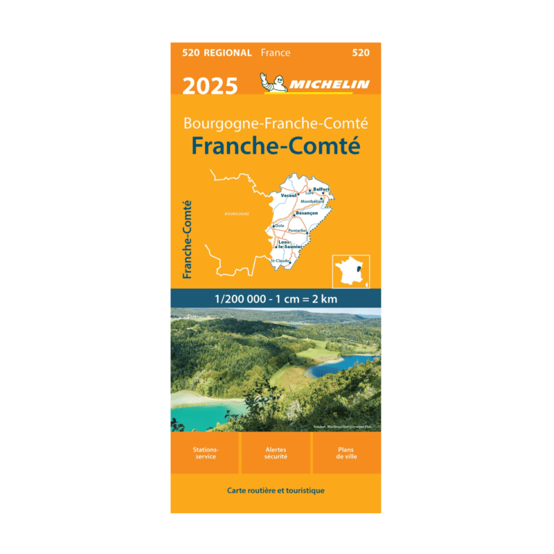 CR FRANCHE COMTE 2025- Cartes et guides Michelin