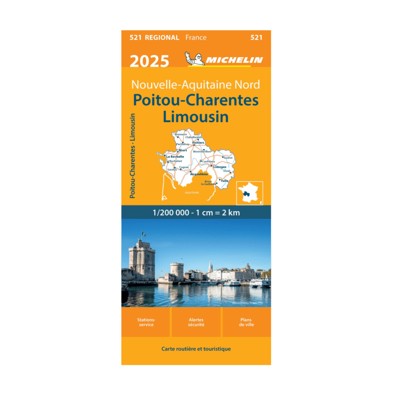 CR POITOU CHARENTES 2025- CARTES ET GUIDES MICHELIN