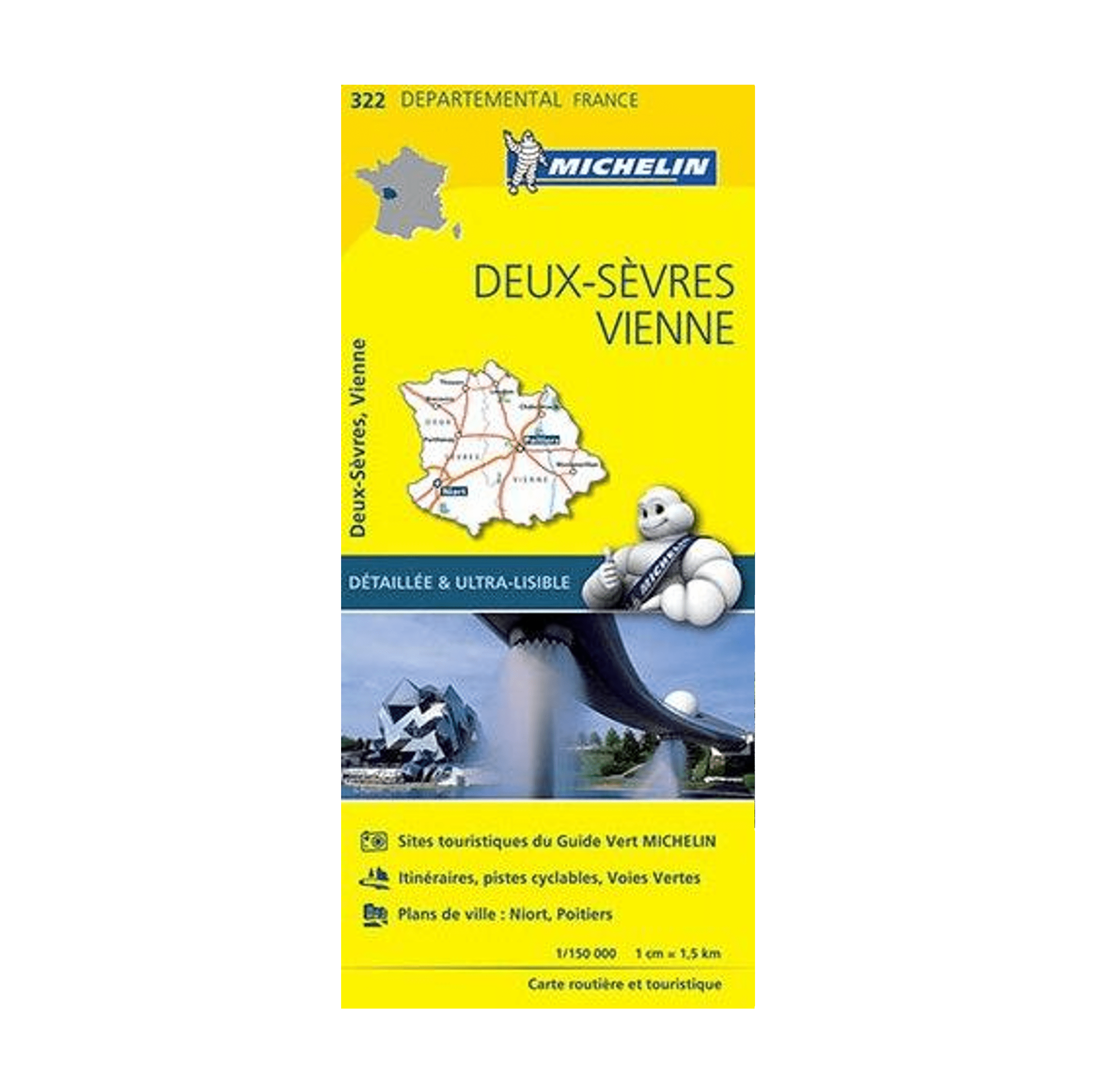CD DEUX SEVRES- Cartes et guides Michelin