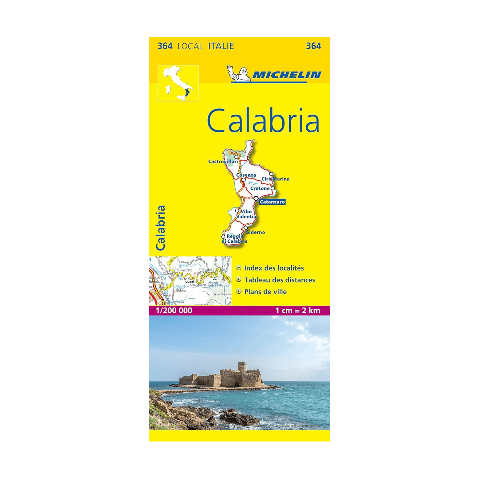 CL 364 Calabria - cartes et guides Michelin
