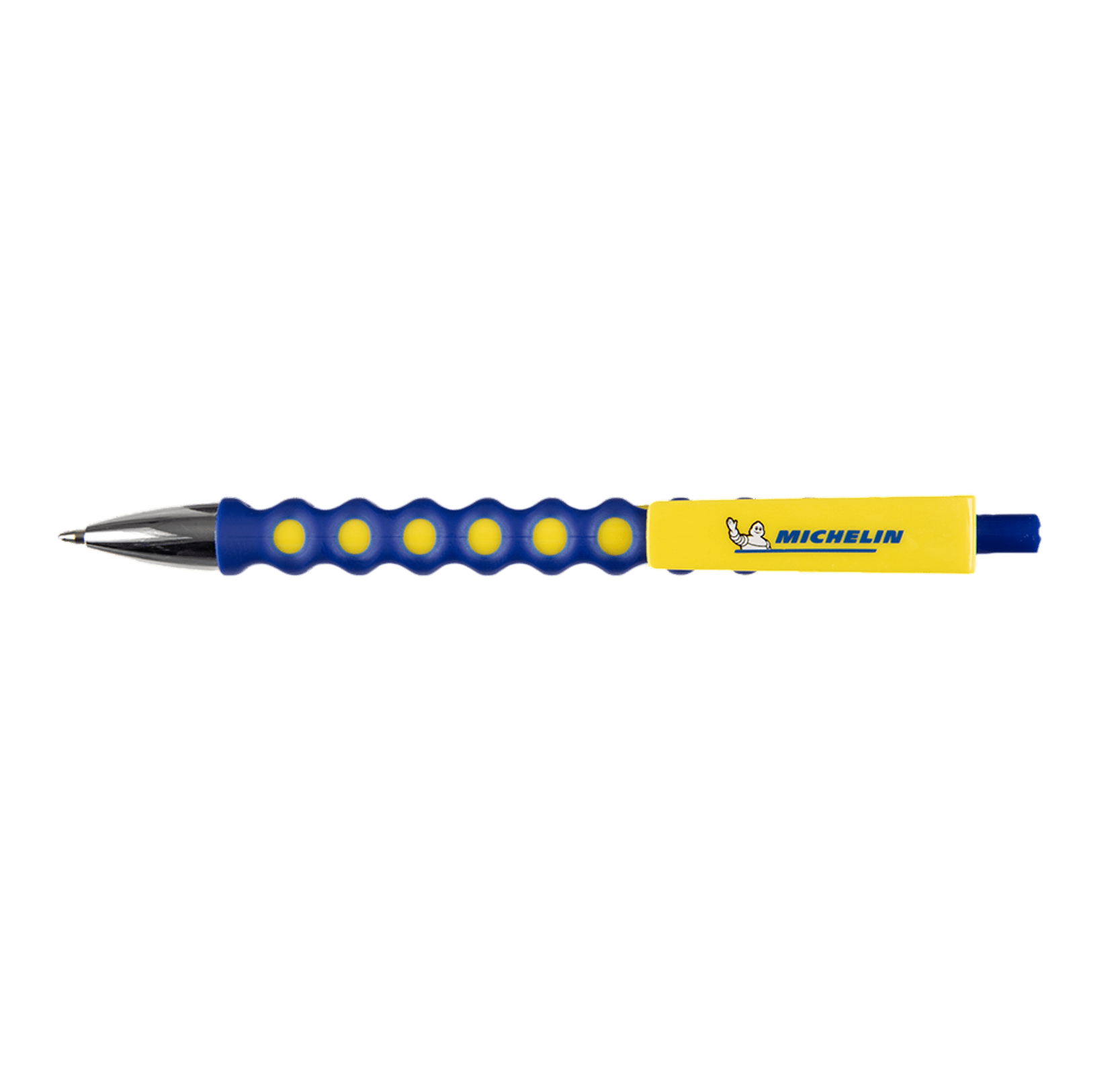 stylo Michelin bleu et jaune